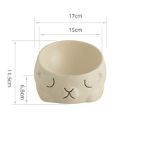 HKM-3451581 Creative Ceramic Bear Pet Bowl for Cats ¨C 160ml & 280ml Options