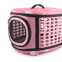 HKM-3453629 Cat Pattern Single Shoulder Pet Carrier Bag - Medium to Soft EVA, Ventilated Design for Pets Up to 15 kg