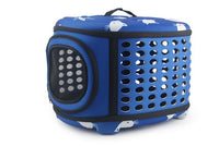 HKM-3453629 Cat Pattern Single Shoulder Pet Carrier Bag - Medium to Soft EVA, Ventilated Design for Pets Up to 15 kg