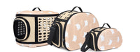 HKM-3453629 Cat Pattern Single Shoulder Pet Carrier Bag - Medium to Soft EVA, Ventilated Design for Pets Up to 15 kg
