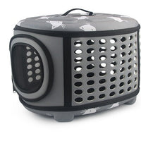 HKM-3453629 Cat Pattern Single Shoulder Pet Carrier Bag - Medium to Soft EVA, Ventilated Design for Pets Up to 15 kg