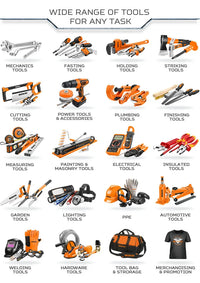 HKM-345619 Heavy-Duty 3-Way Staple Gun for Industrial Use, Compatible with Various Staples, 200 Nails Included