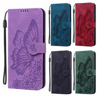 HKM-345683 Embossed Leather Phone Case with Big Bowknot for Apple and Samsung Models