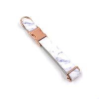 HKM-3456957 Rose Gold Marble Dog Collar and Leash Set with Bow, Multiple Sizes Available
