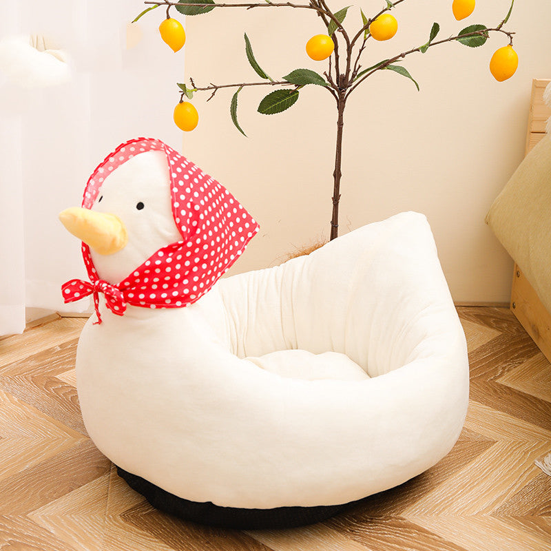 HKM-3457213 Cozy Cat Nest Filled with High Resilience Cloud Cotton in Soft Plush Fabrics