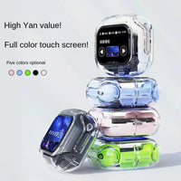 HKM-345747 AirMAX A9Pro In-Ear Bluetooth Headset with Transparent LCD Screen and Long Battery Life