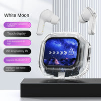 HKM-345747 AirMAX A9Pro In-Ear Bluetooth Headset with Transparent LCD Screen and Long Battery Life