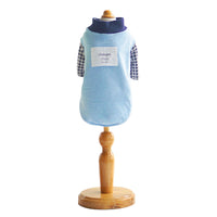 HKM-3457725 Soft Knitted Pet Shirt for Small Dogs in Swan Blue, Matcha Green, and Chocolate