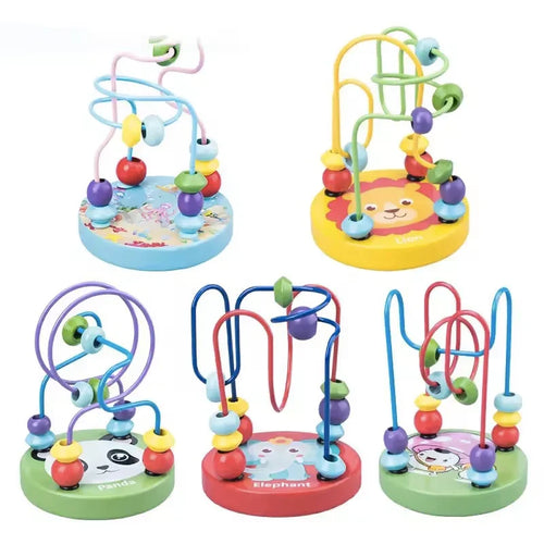 HKM-345875 Colorful Montessori Wooden Blocks Educational Toy for Children and Toddlers