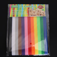 HKM-3459133 Adjustable Rainbow Velcro Identification Collar for Kittens and Puppies, Soft Nylon, Perfect for Newborn Pets