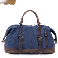 HKM-3459389 Large Capacity Canvas Casual Travel Messenger Bag in Various Colors