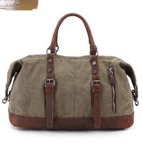 HKM-3459389 Large Capacity Canvas Casual Travel Messenger Bag in Various Colors