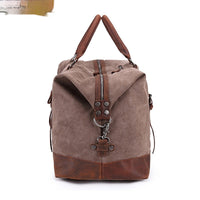 HKM-3459389 Large Capacity Canvas Casual Travel Messenger Bag in Various Colors