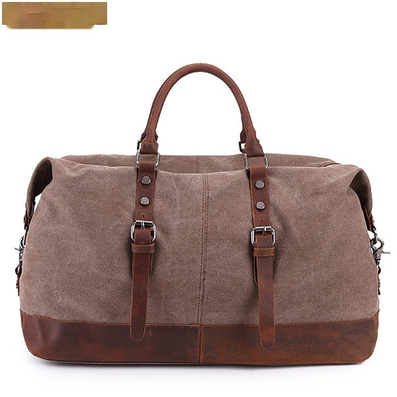 HKM-3459389 Large Capacity Canvas Casual Travel Messenger Bag in Various Colors