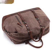 HKM-3459389 Large Capacity Canvas Casual Travel Messenger Bag in Various Colors