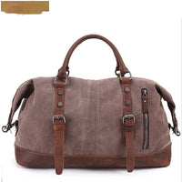 HKM-3459389 Large Capacity Canvas Casual Travel Messenger Bag in Various Colors