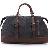 HKM-3459389 Large Capacity Canvas Casual Travel Messenger Bag in Various Colors