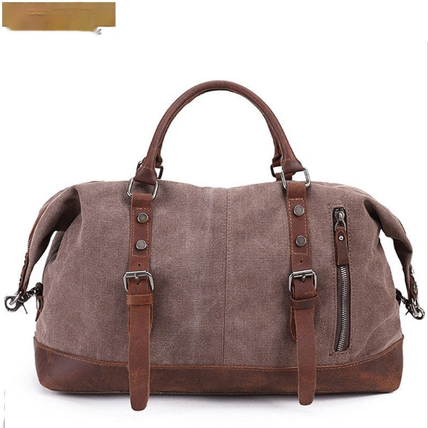 HKM-3459389 Large Capacity Canvas Casual Travel Messenger Bag in Various Colors