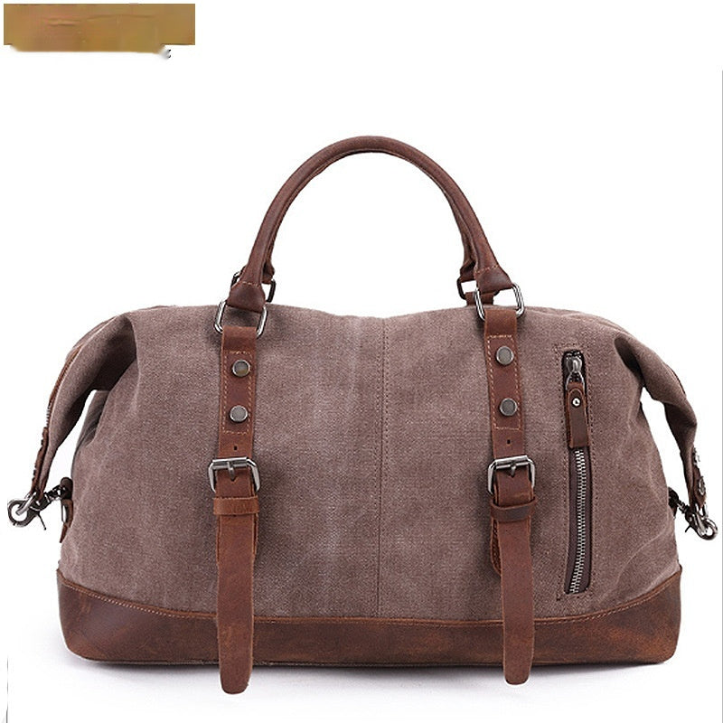 HKM-3459389 Large Capacity Canvas Casual Travel Messenger Bag in Various Colors