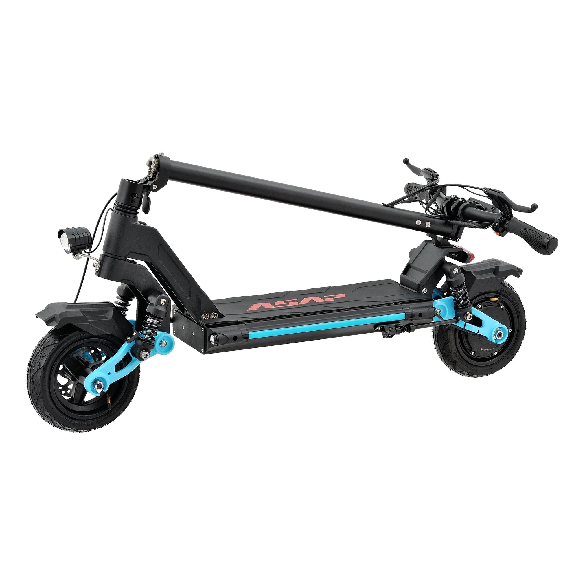 HKM-345939 48V Electric Scooter with Dual Shock Absorption and Front Disc Brake, Foldable, 30-50 Km/h Speed, 10-20 Ah Battery, 30-40 Km Range