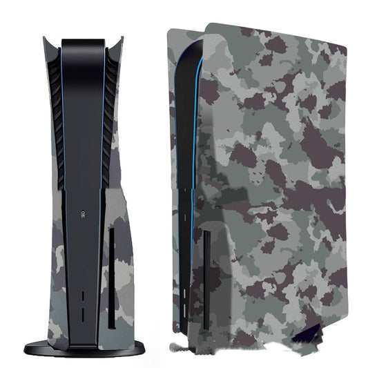 HKM-345939 PS5 Camouflage Shell with Ventilation Cooling Hole - Durable ABS Construction, 43*28*5.5cm