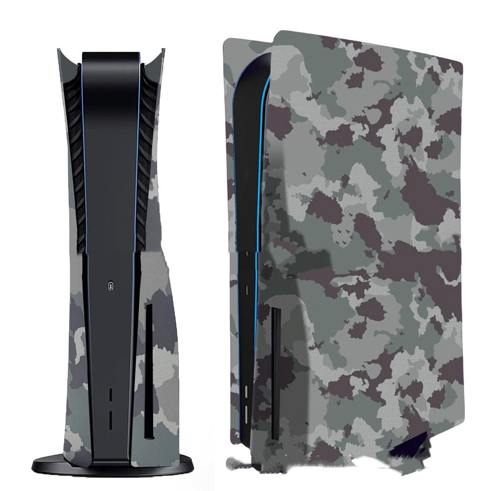 HKM-345939 PS5 Camouflage Shell with Ventilation Cooling Hole - Durable ABS Construction, 43*28*5.5cm