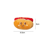 HKM-3460413 Chew-Friendly Cat Mint Hamburger & Chicken Leg Teething Toy for Kittens