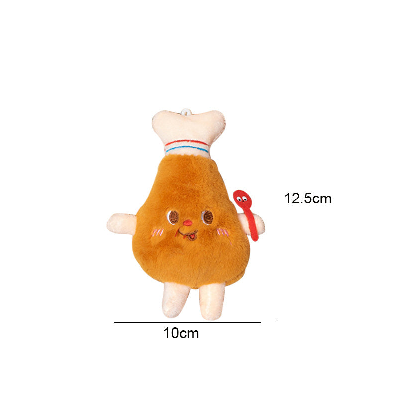 HKM-3460413 Chew-Friendly Cat Mint Hamburger & Chicken Leg Teething Toy for Kittens