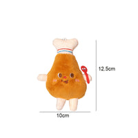 HKM-3460413 Chew-Friendly Cat Mint Hamburger & Chicken Leg Teething Toy for Kittens