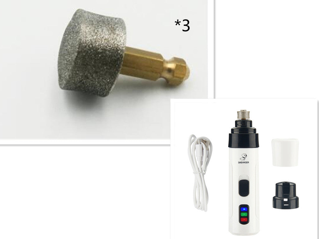 HKM-3460925 Electric Pet Nail Polisher with Ultra-Quiet Motor and USB Charging for Safe and Easy Grooming