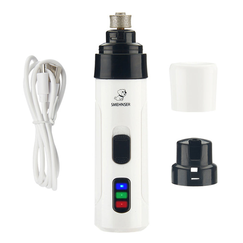 HKM-3460925 Electric Pet Nail Polisher with Ultra-Quiet Motor and USB Charging for Safe and Easy Grooming