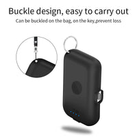 HKM-346131 Mini Capsule Magnetic Charging Power Bank with LED Flashlight - 8000 mAh Capacity, Universal Fit