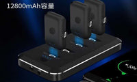 HKM-346131 Mini Capsule Magnetic Charging Power Bank with LED Flashlight - 8000 mAh Capacity, Universal Fit