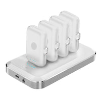 HKM-346131 Mini Capsule Magnetic Charging Power Bank with LED Flashlight - 8000 mAh Capacity, Universal Fit