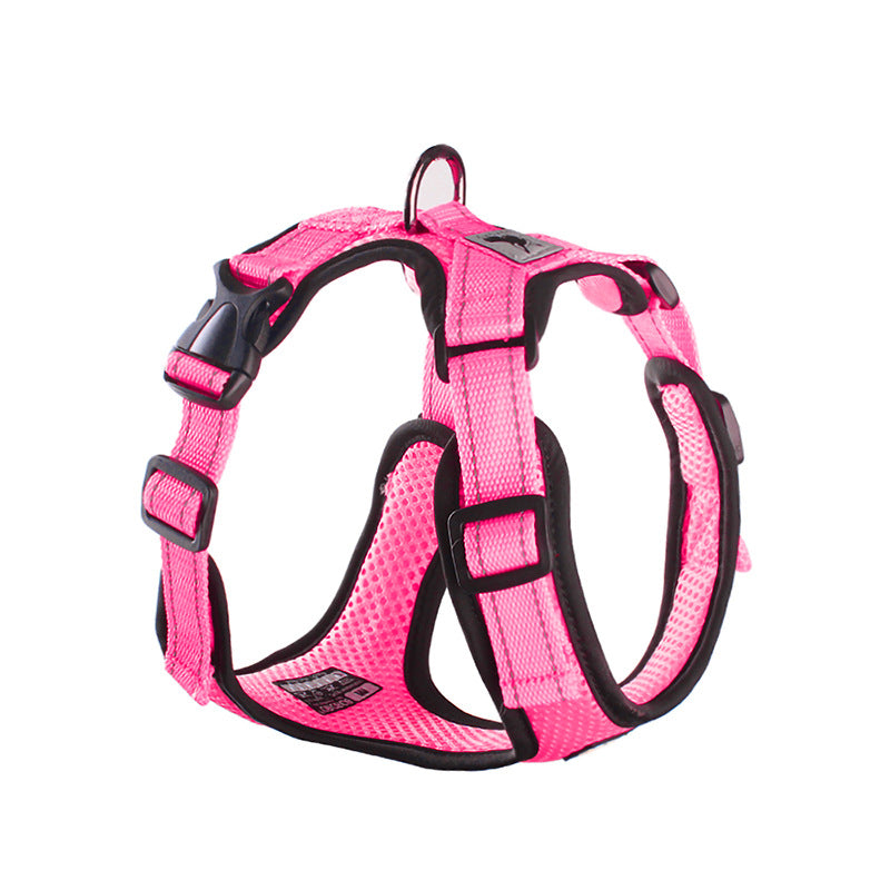 HKM-3462205 Reflective Mesh I-shaped Dog Chest Harness ¨C Breathable & Lightweight, Available in Multiple Colors