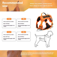 HKM-3462717 Reflective Safety Dog Harness with Full Grip Handle and Explosion-Proof Design