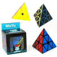 HKM-346323 MoYu 3x3 Stickerless Pyraminx Magnetic Puzzle Cube for Kids and Adults