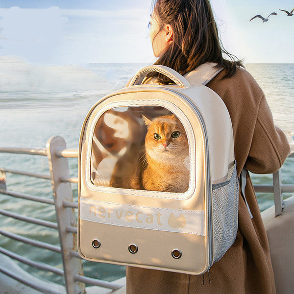 HKM-3465149 Breathable Portable Cat Carrier Bag - Large Capacity, Multiple Colors Available