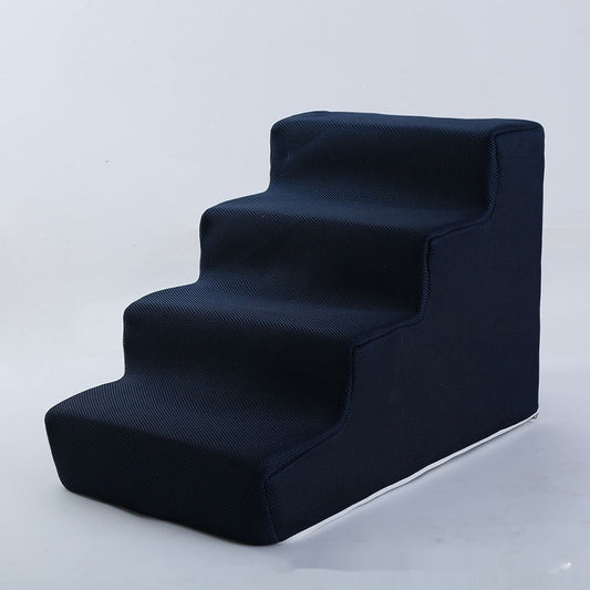 HKM-3466173 Pet Cat & Dog Stair Ladder - Folding Non-Slip Design, Multiple Colors & Sizes Available