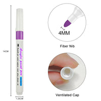 HKM-346707 48-Colour Acrylic Marker Set with Sponge Core Fibre Tip for Versatile Art Projects