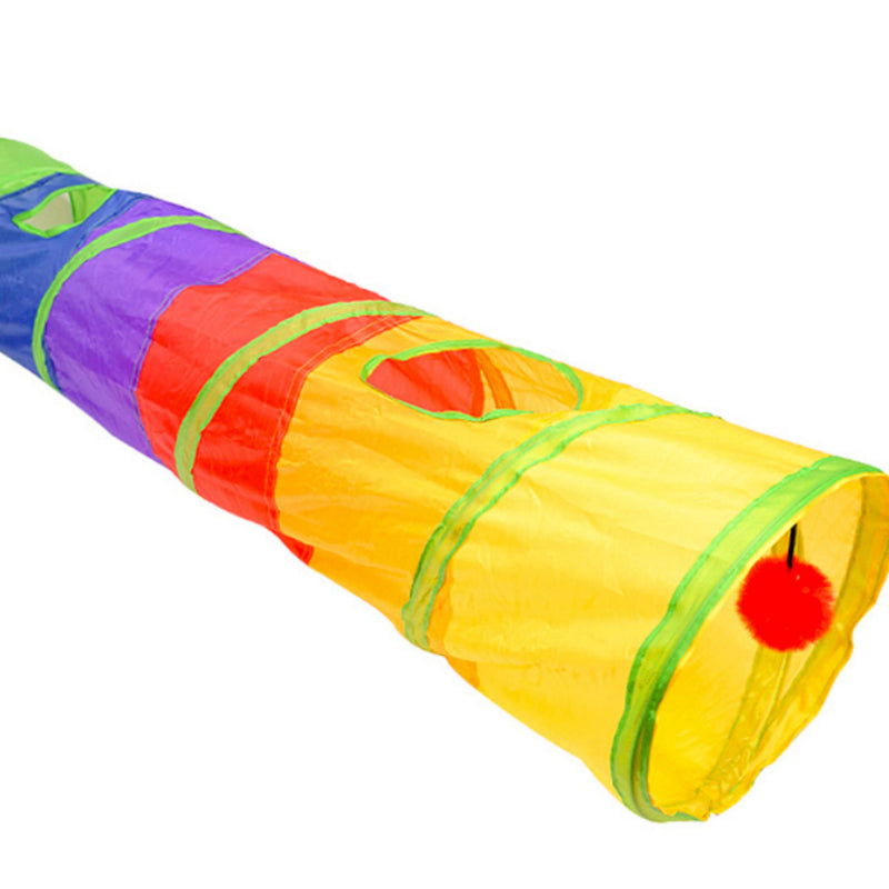 HKM-3467965 Extra Long Cat Tunnel - Foldable, Easy to Clean, 25 x 120 cm, Lightweight Design