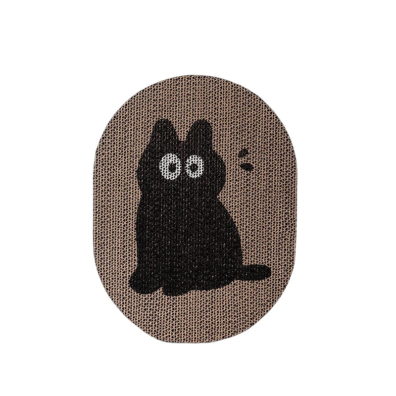 HKM-3468861 Blue Clouds Cartoon Sticky Wall Scratching Board for Cats - Furniture Protection and Play Surface