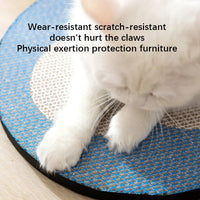 HKM-3468861 Blue Clouds Cartoon Sticky Wall Scratching Board for Cats - Furniture Protection and Play Surface