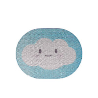 HKM-3468861 Blue Clouds Cartoon Sticky Wall Scratching Board for Cats - Furniture Protection and Play Surface