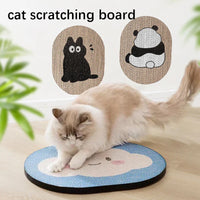 HKM-3468861 Blue Clouds Cartoon Sticky Wall Scratching Board for Cats - Furniture Protection and Play Surface