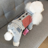 HKM-346899 Thick Cotton Four-Legged Dog Apparel for Autumn and Winter