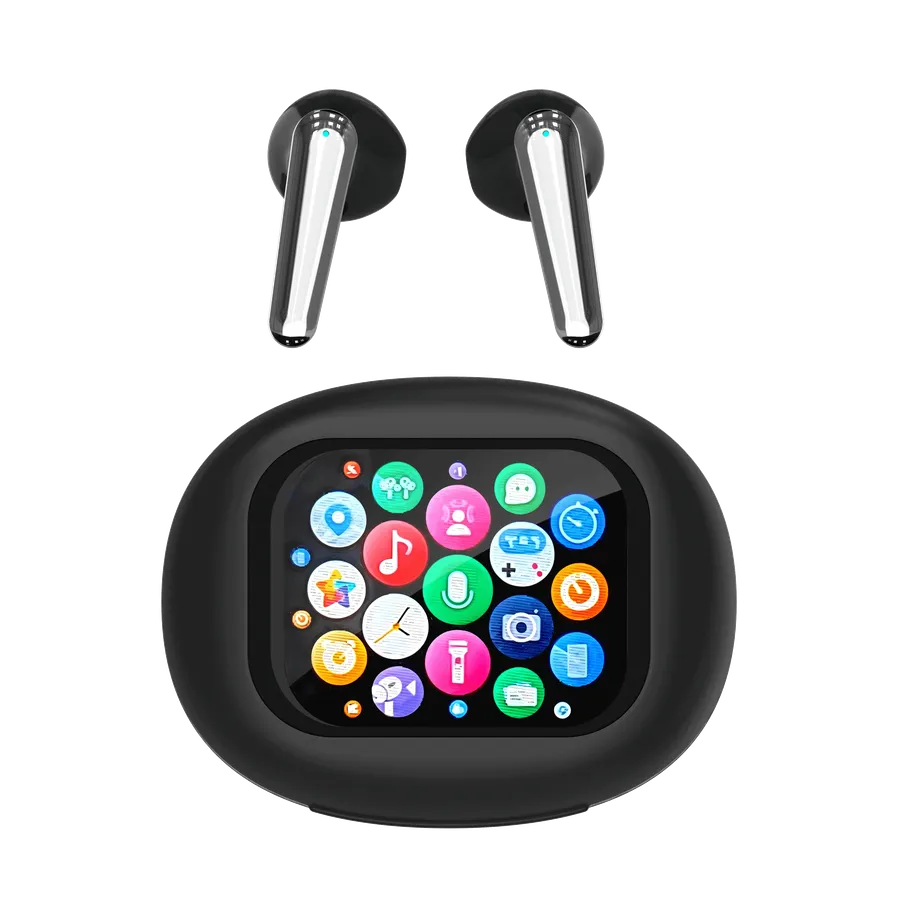 HKM-346899 True Wireless In-Ear Sport Earbuds with LED Touch Screen and Digital Battery Indicator, JL Chipset for Gaming and Travel