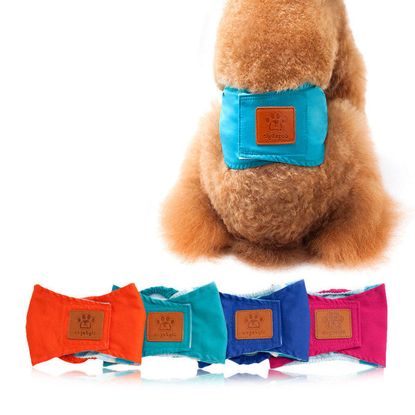 HKM-3469245 Anti-Harassment Physiology Pants for Male Dogs - Solid Color Cotton Safety Wear