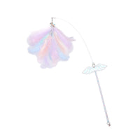 HKM-3469501 Feathered Cat Toy Stick with Bell - Bite Resistant Sounding Toy for Cats