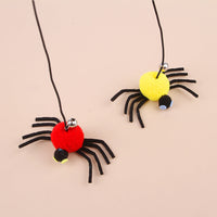 HKM-3470141 Hanging Cat Toy with Elastic Rope, Feathers, and Bell for Indoor Play